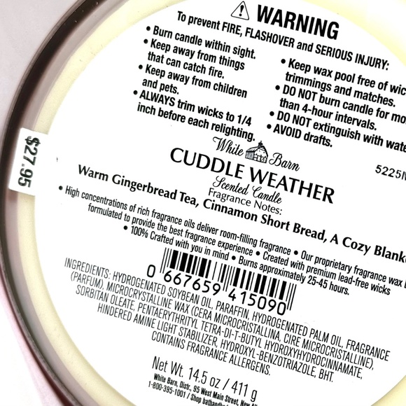 CUDDLE WEATHER 3 Wick Candle - Picture 3 of 3